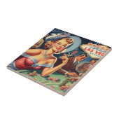  Las Vegas Casino Pin Up Tegeltje (Zijkant)