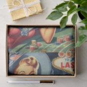  Las Vegas Casino Pin Up Tissuepapier (Geschenk)