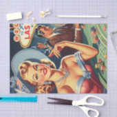  Las Vegas Casino Pin Up Tissuepapier (Craft)