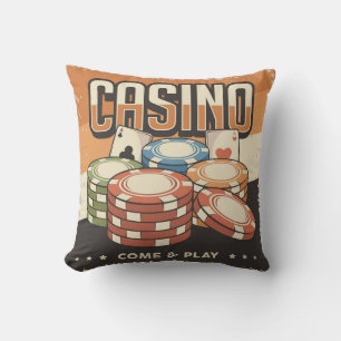 Las Vegas Casino Poker Chips Kussen