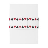 Las Vegas Casino Poker Spelen Kaart Bruiloft Uitnodigingen Wikkel (Achterkant Voorbeeld)