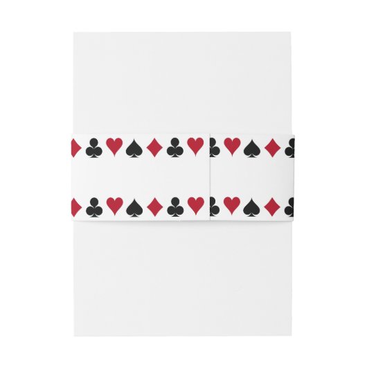 Las Vegas Casino Poker Spelen Kaart Bruiloft Uitnodigingen Wikkel (Achterkant Voorbeeld)