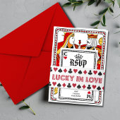 Las Vegas Casino Poker Spelen Kaart Bruiloft Uitnodigingen Wikkel