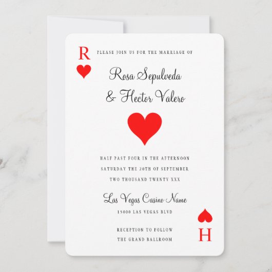 Las Vegas Casino Poker-spelkaart Kaart (Voorkant)