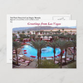 Las Vegas Casino Resort Pool Briefkaart (Voorkant / Achterkant)