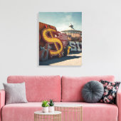 Las Vegas  Casino Sign Canvas (Insitu (Woonkamer))