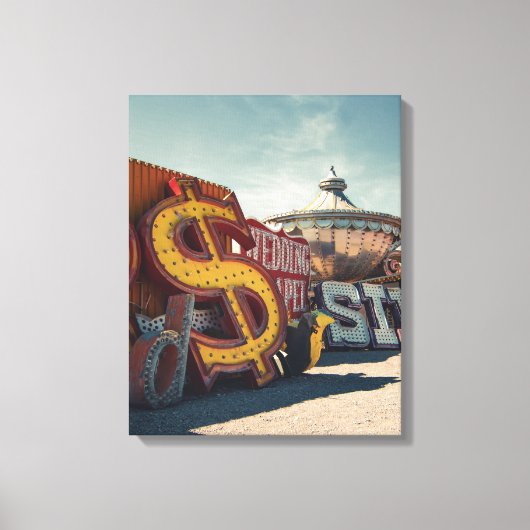 Las Vegas  Casino Sign Canvas (Voorkant)
