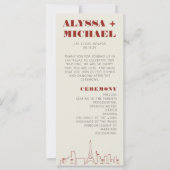 Las Vegas Casino Skyline Wedding Programma (Voorkant)