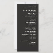 Las Vegas Casino Skyline Wedding Programma (Achterkant)