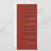 Las Vegas Casino Skyline Wedding Programma (Achterkant)