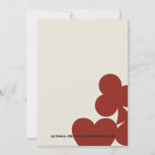 Las Vegas Casino Skyline Wedding repetitie diner Kaart (Achterkant)