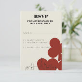 Las Vegas Casino Skyline Wedding RSVP Kaarten (Staand voorkant)