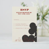 Las Vegas Casino Skyline Wedding RSVP Kaarten (Staand voorkant)