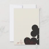 Las Vegas Casino Skyline Wedding RSVP Kaarten (Achterkant)