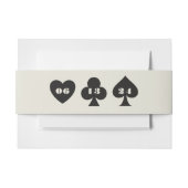 Las Vegas Casino Skyline Wedding Uitnodigingen Wikkel (Voorkant Voorbeeld)