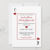 Las Vegas Casino speelt kaarten Rode harten bruilo (Voorkant)