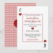 Las Vegas Casino speelt kaarten Rode harten bruilo (Voorkant / Achterkant)