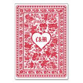 Las Vegas Casino Spelen Kaart Bruiloft (Achterkant)