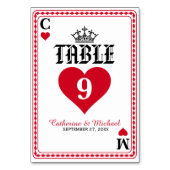 Las Vegas Casino Spelen Kaart Bruiloft (Voorkant)