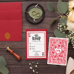 Las Vegas Casino Spelen Kaart Bruiloft RSVP<br><div class="desc">Introductie van de perfecte bruiloft RSVP voor degenen die op zoek zijn naar iets unieks en speels! Onze speelkaart geïnspireerde RSVP is perfect voor een Las Vegas bruiloft of een casino thema bruiloft. Het ontwerp is voorzien van een aangepast naammonogram op de voorkant van de kaart en voegt een persoonlijke...</div>
