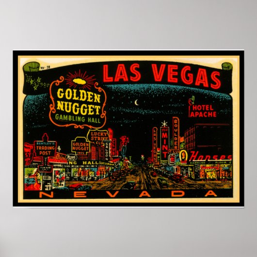 Las Vegas Casino Strip Poster 13x19 (Voorkant)