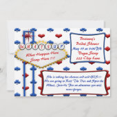 Las Vegas Casino  Style Party Invitation Kaart (Voorkant)