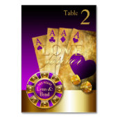 Las Vegas Casino Table Kaart VRAAG NAAR NAMEN IN C (Voorkant)
