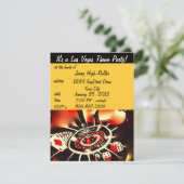 Las Vegas Casino Theme Party Kaart (Staand voorkant)