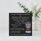 Las Vegas Casino Theme Wedding Kaart (Staand voorkant)