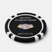Las Vegas Casino Verjaardagsfeest Vakantie Trip Poker Chips (Enkel)