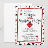 Las Vegas Casino Verrassingsfeest Kaart (Voorkant / Achterkant)