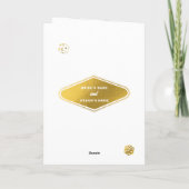 Las Vegas Casino Wedding Order of Service Gold Programma (Achterkant)