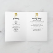 Las Vegas Casino Wedding Order of Service Gold Programma (Binnen)