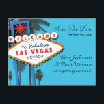 Las Vegas Casino Wedding Save the Date Briefkaart<br><div class="desc">Las Vegas Casino Wedding Save the Date Briefkaart. Aanpassen met elke tekst.</div>