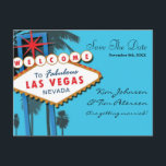 Las Vegas Casino Wedding Save the Date Briefkaart<br><div class="desc">Las Vegas Casino Wedding Save the Date Briefkaart. Aanpassen met elke tekst.</div>