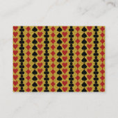 Las Vegas Casino Zwart Goud Wit Bruiloft Details Informatiekaartje (Achterkant)