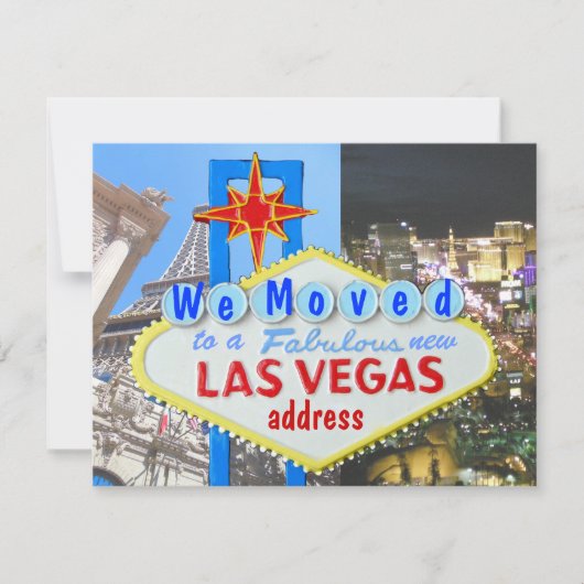 Las Vegas Change of Address Aankondiging (Voorkant)