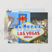 Las Vegas Change of Address Aankondiging (Voorkant / Achterkant)