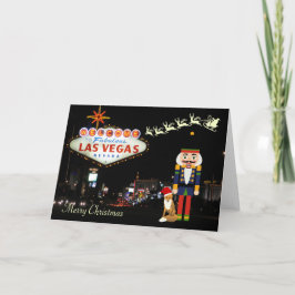 Las Vegas Christmas Kaart met Notenkraker