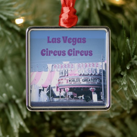 Las Vegas Circus Metalen Ornament (Boom)