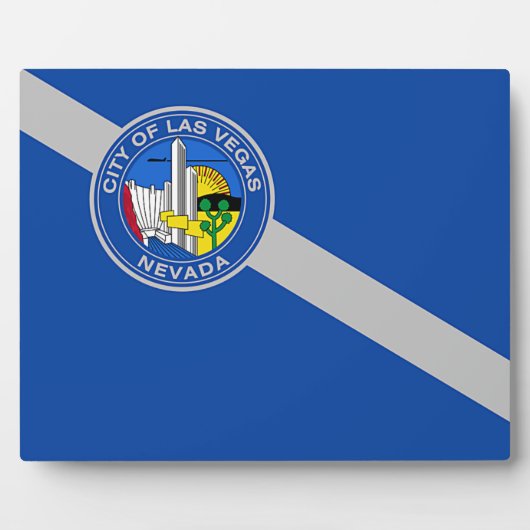 Las Vegas City Flag Plaque Fotoplaat (Voorkant)