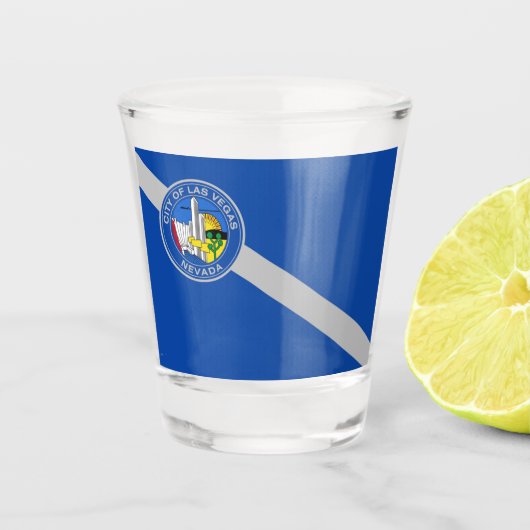 Las Vegas city flag Shot Glas (Voorkant)