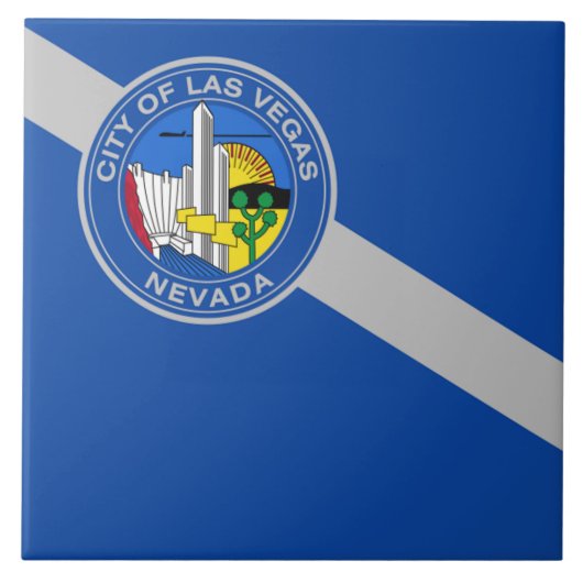 Las Vegas city flag Tegeltje (Voorkant)