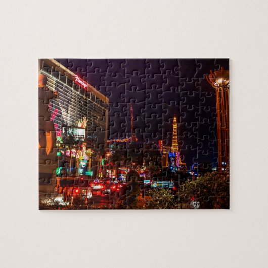 Las Vegas City Lights Jigzaag Puzzle Legpuzzel (Horizontaal)