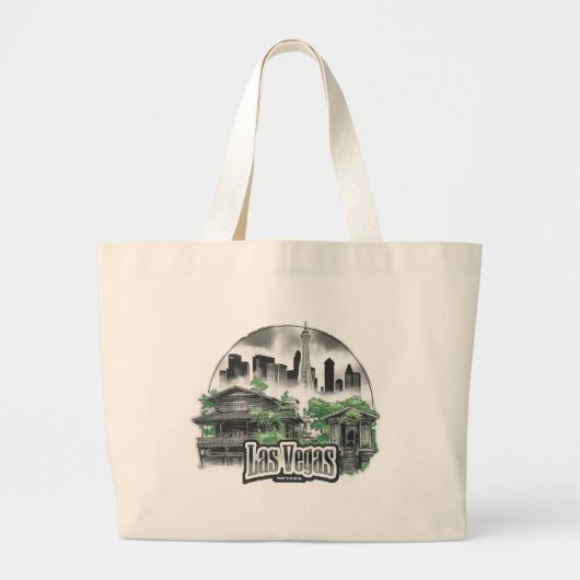 Las Vegas City Nevada Verenigde Staten Grote Tote Bag (Voorkant)