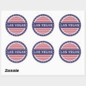 Las Vegas City Pride Embleem – Amerikaanse identit Ronde Sticker (Vel)
