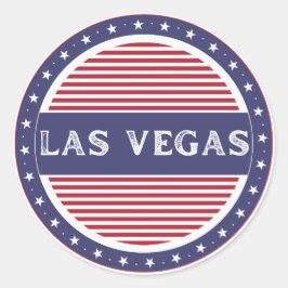Las Vegas City Pride Emblem – American Identity Ronde Sticker