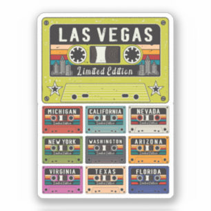 Las Vegas City reizen Sticker