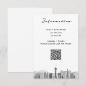 Las Vegas City RSVP Kaartje (Voorkant / Achterkant)