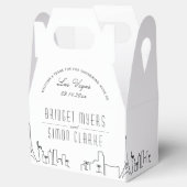 Las Vegas | City Skyline Wedding Favoriet Bedankdoosjes (Geopend)